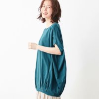 Viola e Viola/ヴィオラ エ ヴィオラ Viola e Viola 【5つの機能付】裾タックゆるドルマンチュニック/507005869