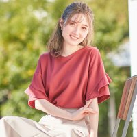 Alotta/アロッタ Alotta 【4つの機能付】フリル袖Tシャツブラウス/507034477