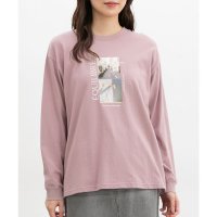 Honeys/ハニーズ Honeys フォトプリントTシャツ トップス カットソー 長袖 コットン 綿 Tシャツ フォトプリント クルーネック レディース/507516674