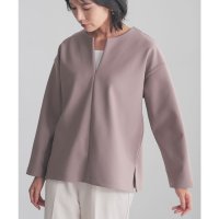 Honeys/ハニーズ Honeys キーネックトップス トップス カットソー 長袖 キーネック スリット ストレッチ くすみカラー シンプル レディース/507516717