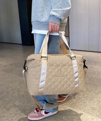 shopnikoniko/ショップニコニコ ShopNikoNiko キルティング キャリーオン トラベルバッグ【即納】トートバッグ 大容量 通勤バッグ 通学バッグ A4サイズ 国内旅行/507516759