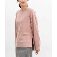 Honeys/ハニーズ Honeys ラグランゆるトップス トップス スウェット 長袖 ゆったり クルーネック 無地 スリット シンプル レディース/507517333