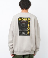 RAT EFFECT/ラット エフェクト RAT EFFECT 裏起毛WORLD PEACEスーパービッグトレーナー/507517823