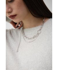 AZUL by moussy/ダイヤシェイプドアシンメトリーネックレス/507519004