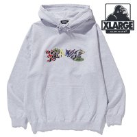 XLARGE/エクストララージ XLARGE PERSONALS HOODED SWEATSHIRT ASH [101244012004 FW24WINTER]/507520881