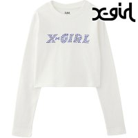 X-girl/エックスガール X－girl X－girl STAR LOGO L/S BABY TEE PINK [105244013008 FW24WINTER]/507520915