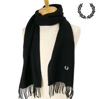 FRED PERRY/フレッドペリー FRED PERRY FRED PERRY LAMBSWOOL SCARF NAVY [C4126－248 FW24]/507520950