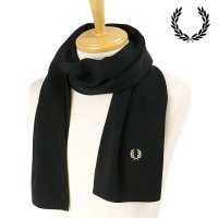 FRED PERRY/フレッドペリー FRED PERRY FRED PERRY CLASSIC MERINO WOOL SCARF PORRIDGE [C8140－X23 FW24/507520953