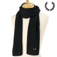 FRED PERRY/フレッドペリー FRED PERRY FRED PERRY WAFFLE KNIT SCARF FIELD－GREEN [C8150－638 FW24]/507520954