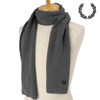 FRED PERRY/フレッドペリー FRED PERRY FRED PERRY WAFFLE KNIT SCARF FIELD－GREEN [C8150－638 FW24]/507520954