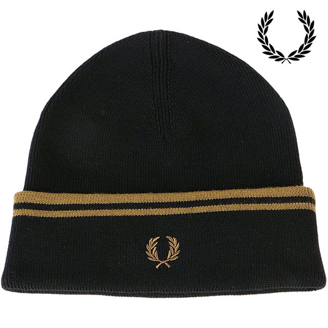 FRED PERRY フレッドペリー ベレー帽 ホワイト アイボリー FRED PERRY フレッドペリーFRED Beret ベレー帽 ロゴ入り 刺繍