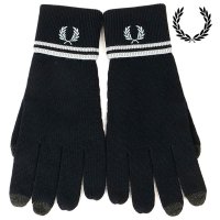 FRED PERRY/フレッドペリー FRED PERRY FRED PERRY TWIN TIPPED MERINO WOOL GLOVES NAVY/SILVER－BLUE/SI/507520958