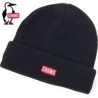 CHUMS/チャムス CHUMS CHUMS Logo Short Knit Cap Black（K001） [CH05－1402 FW24]/507520967