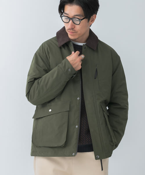 セール】襟コーデュロイ 中綿ハンティングJACKET(507521273