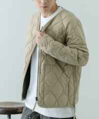 ITEMS URBAN RESEARCH/TAION　MILITARY Wzip V－NECK DOWN JACKET/507521278