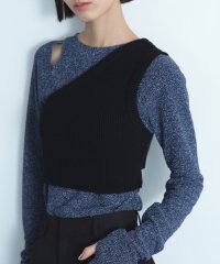  ＣＯＤＥ　Ａ/asymmetry knit vest/507521336