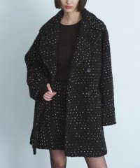  ＣＯＤＥ　Ａ/dot tweed coat/507521340