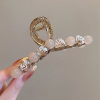 shoppinggo/ショッピングゴー shoppinggo バンスクリップ 花 ヘアクリップ キラキラヘアピン バレッタ まとめ髪 髪飾り アクセント 髪留め ヘアアレンジ/507521382