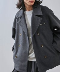 JUNRed/ダブルブレストウールショートコート/507521415