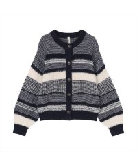 Pitta Re:)/ピッタリ Pitta Re:) 【Pitta Re:)】 異素材ボーダーニットカーディガン レディース/507521487