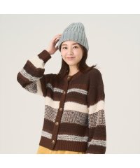 Pitta Re:)/ピッタリ Pitta Re:) 【Pitta Re:)】 異素材ボーダーニットカーディガン レディース/507521488