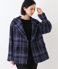 INDIVI/インディヴィ INDIVI 【日本製】ビッグチェック柄ショートコート/507528620