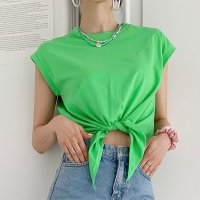 REAL STYLE/リアルスタイル REAL STYLE カットソー レディース トップス Tシャツ タンクトップ ノースリーブ 薄手 涼しい コットン 無地 かわいい かっこいい/506886927