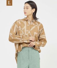 エヴェックス バイ クリツィア　Lサイズ/【L】【カタログ掲載品】【ウォッシャブル】ゼブラロゴプリントシャツ/506972237