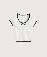 LA POMME petit/ラポミ プチ LA POMME petit Ballet Piping Summer Knit /パイピンググサマーニット/507091915
