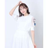 Nina mew/ニーナミュウ Ninamew Hello Kitty袖T/507163621