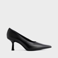 CHARLES & KEITH/ポインテッドトゥ キトゥンヒールパンプス/507514768