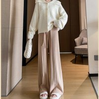 maison de LATIR/メゾンドラティール maison de LATIR ハイウエストワイドニットパンツ/507526464