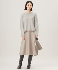 JIYU-KU /【WEB限定カラーあり・洗える】リバーシブルニット セットアップ(プルオーバー×フレアスカート)/507529398