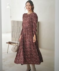 any SiS S/【BAILA12月号掲載・貴島明日香さんコラボ】ペイントタッチフラワー ワンピース/507529499