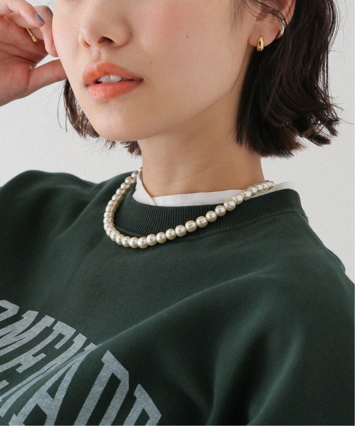 journalstandard RELUMEガラスパールロングネックレス 未使用 JOURNAL STANDARD relume ネックレス RELUME ガラスパールx