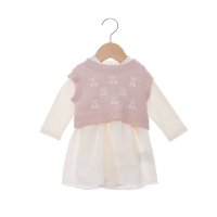 petit main/プティマイン petit main ベスト付きOPロンパース【返品不可商品】/507531066