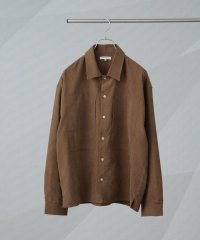 NANO universe/NORMANBROS/NORMANBROS 別注 ワイドポケット ピーチ起毛シャツ/506857005