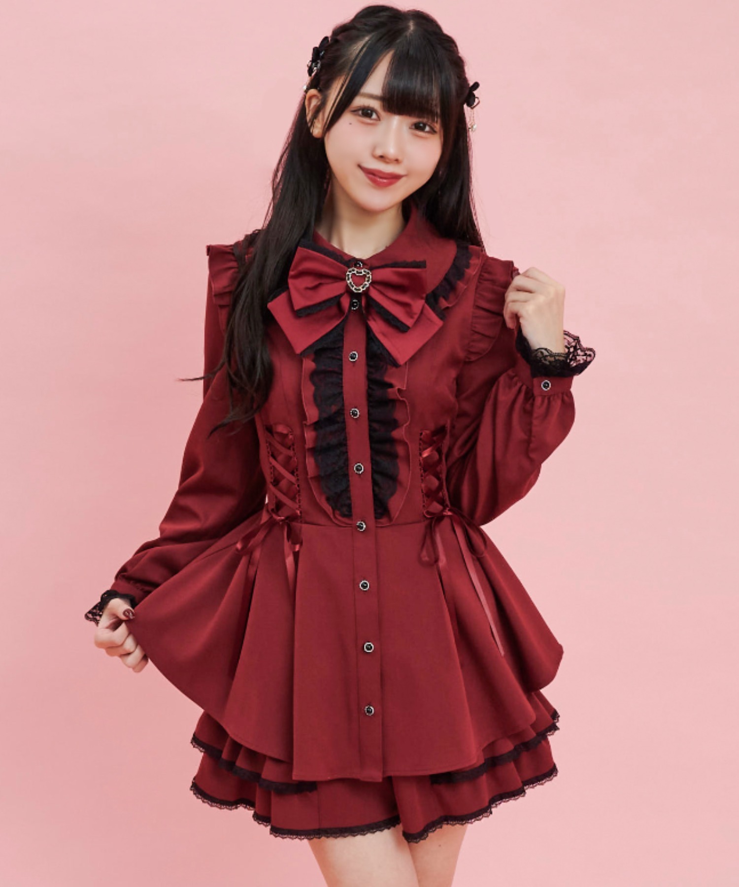 シークレットハニー Secret Honey サイドアップヘムセットアップ シークレットハニー Secret Honey サイドアップヘムセットアップ