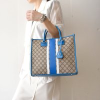 BRAND/ユー U ジャガードライン Angle【アングル】トートバッグLサイズ/ショルダー付き/507095603