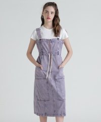 AVIREX/BELT PRINT DENIM JUMPER SKIRT/ベルトプリントデニムジャンパースカート/507534402