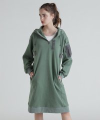 AVIREX/HOODIE NYLON MILITARY ONEPIECE/フーディーナイロン ミリタリーワンピース/507534404