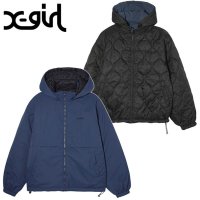 X-girl/エックスガール X－girl REVERSIBLE EMBROIDERY JACKET BLACK [105243021005]/506909179