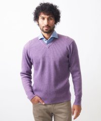 MICHEL KLEIN HOMME/リブ編みVネックニット/507537461