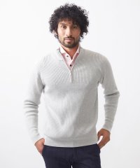 MICHEL KLEIN HOMME/リブ編みハーフジップニット/507537462