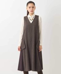 HIROKO BIS/ストライプ柄ジャンパースカート/507537487