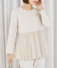 abahouse mavie/【エニデイカセット】チュールペプラムブラウス/505849078