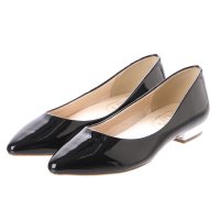 Simple Style/Simple Style 【Import】シルバーヒール エナメルポインテッドトゥパンプス/507110395