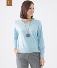 TRANS WORK(L)/【L】【WEB・一部店舗限定】【ウォッシャブル】スーパーファインウールVネックプルオーバーニット/506883339