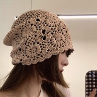 REAL STYLE/リアルスタイル REAL STYLE ニット帽 ビーニー レディース 夏 サマー 春 キャップ クロシェ編み ハット 帽子 バブーシュカ おしゃれ 可愛い 大人/506887011