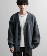 Rocky Monroe/ロッキーモンロー Rocky Monroe カーディガン ニット 無地 メンズ レディース 長袖 ライトアウター 羽織り フェザーヤーン Vネック ビッグシルエ/506897890